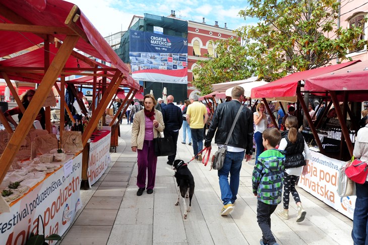 Detalj s prošlogodišnjeg Festivala poduzetništva na Trgu slobode