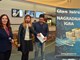 Zamjenica načelnika Općine Oprtalj Roberta Kalčić Savatović uz voditelje Zdenku Gudelj i Ronalda Brausa