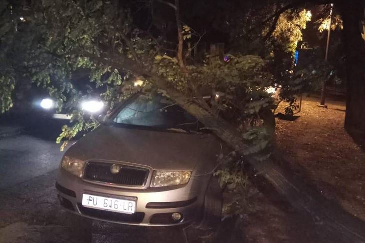 Poplavljena riva u Vrsaru (Miha Justin/Istramet)