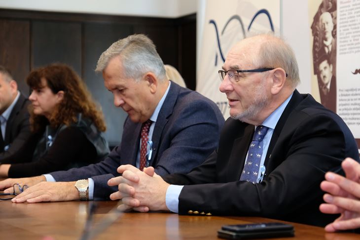 Konferencija za novinare Hrvatskog društva bolesnika s rakom prostate ususret javnozdravstvenoj kampanji "Svi za njega" koja se održava u sklopu svjetskog pokreta Movember - Brkati studeni. Na fotografiji Egidio Ćepulić. foto HINA