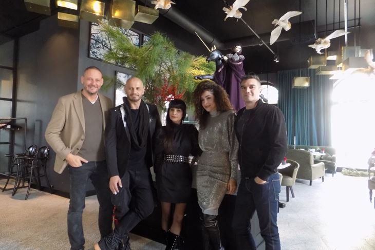 S otvaranja izložbe: Boris Ružić, Viktor Drago, Matija Vuica, Zrinka Cvitešić i Patricio Alejandro