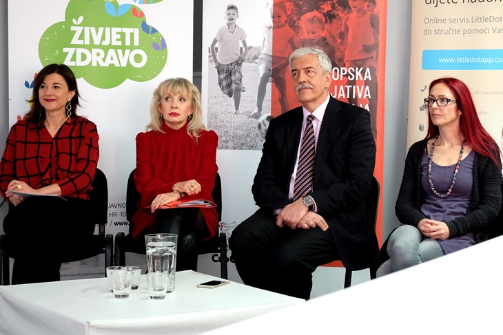 Na fotografiji Sanja Musić Milanović, Aida Salihagić Kadić, Milivoj Jovančević i Jasenka Borovčak. foto HINA