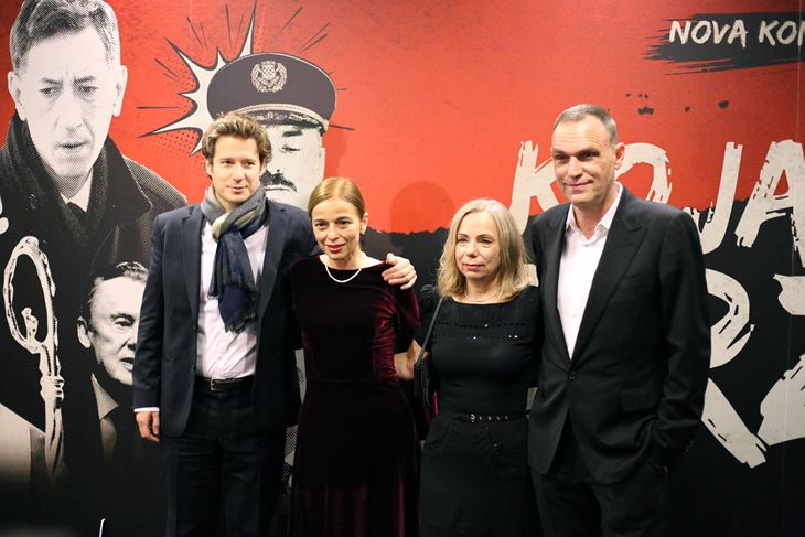 Luka Dragić, Alma Prica, Sandra Botica Brešan i Vinko Brešan (Foto HINA)