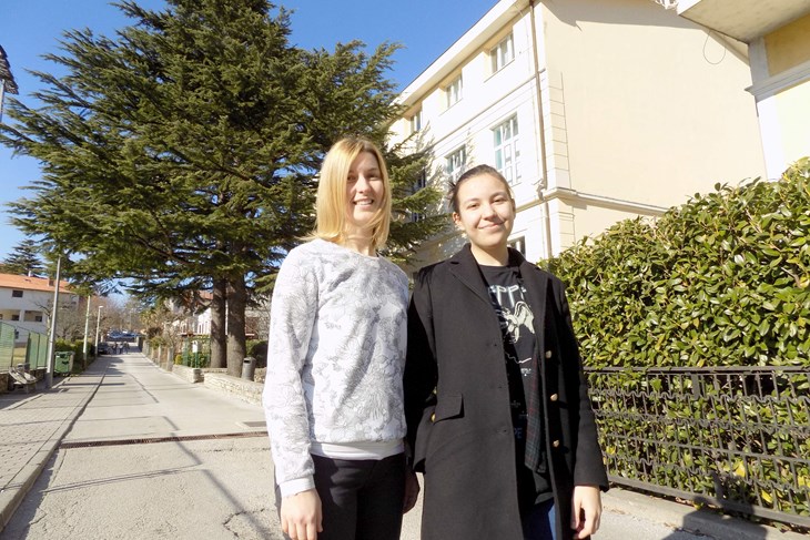 Profesorica Pincan i maturantica Anamarija Guzijan (G. ČALIĆ ŠVERKO)
