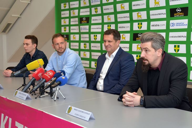 Glasnogovornik Mario Mateljić, Goran Roce, Igor Cvitanović i Mikel Lauzurica Evolet (Neven LAZAREVIĆ)