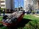 Pula 22.3.2019. crna - prometna - S krivina - prevrtanje automobila Snimio: Dejan Stifanic