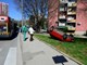 Pula 22.3.2019. crna - prometna - S krivina - prevrtanje automobila Snimio: Dejan Stifanic