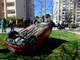 Pula 22.3.2019. crna - prometna - S krivina - prevrtanje automobila Snimio: Dejan Stifanic