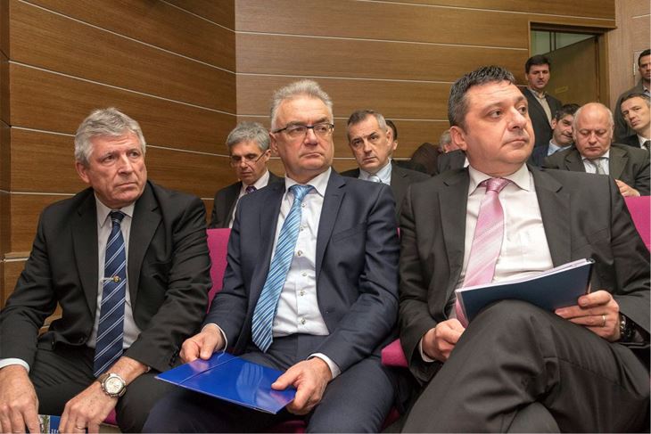 Slijeva: Marinko Brgić, Veljko Grbac, Gianni Rossanda (CROPIX)