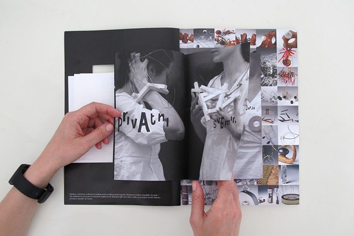 Jedan od radova - katalog izložbe "Nepoznato mjesto" Nenada Robana