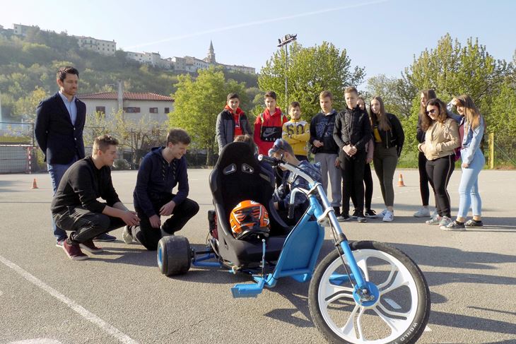 Drift trike vozilo su buzetski učenici sami izradili  (Gordana ČALIĆ ŠVERKO)