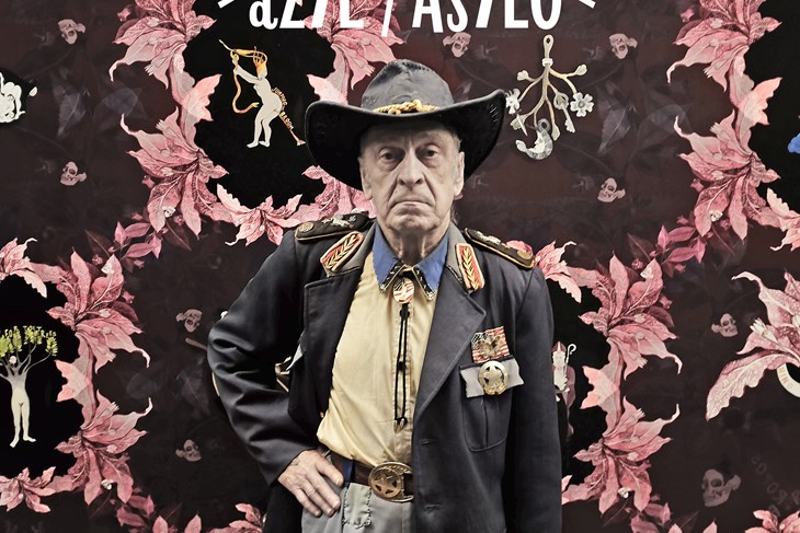 Plakat izložbe Lapis Histriae: Azil, kuratorice Maje Briski