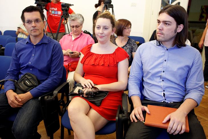 Sve je to bio igrokaz upakiran u borbu za malog čovjeka - Branimir Bunjac, Vladimira Palfi i Ivan Vilibor Sinčić (Dragan MATIĆ/CROPIX)