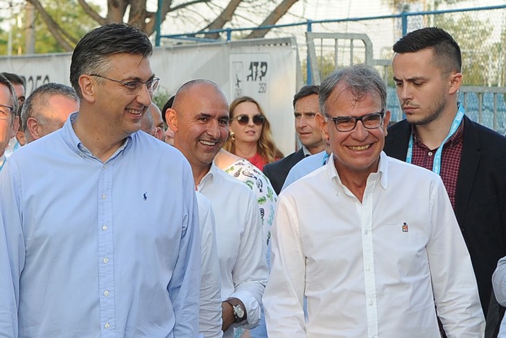 Premijer Plenković s ministrom Cappellijem u Umagu (M. MIJOŠEK)