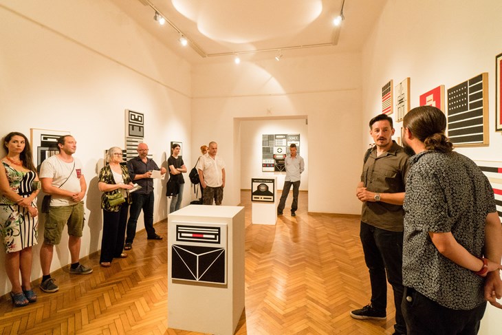 S otvaranja izložbe Sebastijana Vojvode u splitskom Salonu Galić