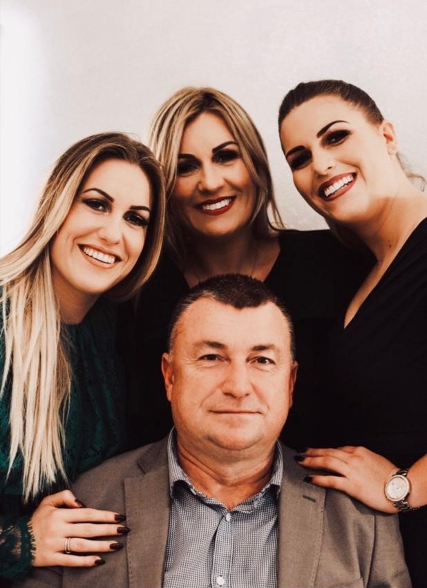 Giulia, Katja, Federica i Adriano Ukušić u obiteljskom poslu