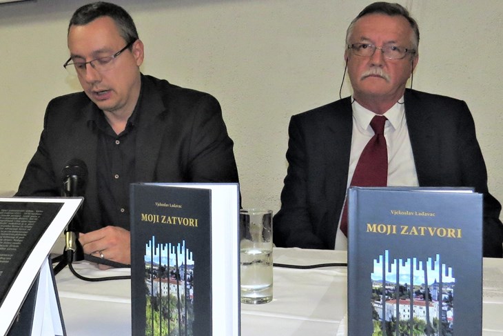 Dr. Milan Radošević i autorov sin Branko Ladavac (desno) (Snimio Zdravko Tovirac)