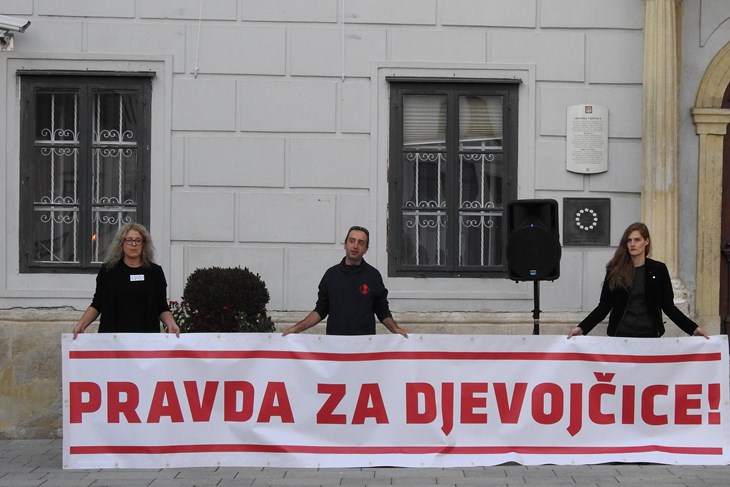 Prosvjed "Pravda za djevojčice" održan u Varaždinu