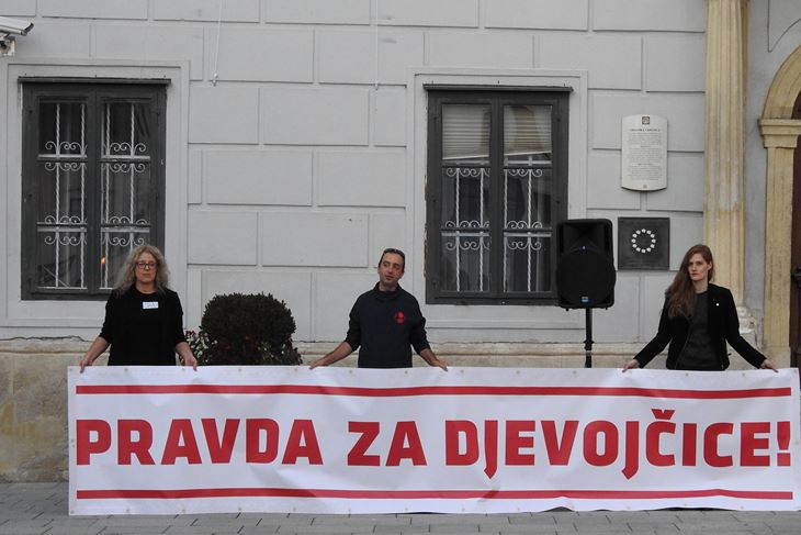 Prosvjed "Pravda za djevojčice" održan u Varaždinu