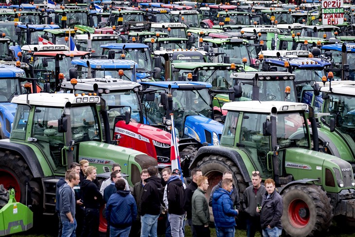 NETHERLANDS FARMERS PROTEST (EPA)