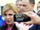 Predsjednička kandidatkinja Kolinda Grabar Kitarović održala je svoj završni skup u Istri danas u Svetom Petru u Šumi (Milivoj MIJOŠEK)