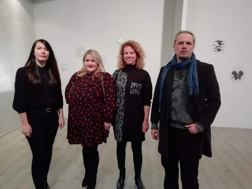 Ljiljana Barković, Maja Josić, Kristina Čehulić i Damir Stojnić na otvaranju izložbe