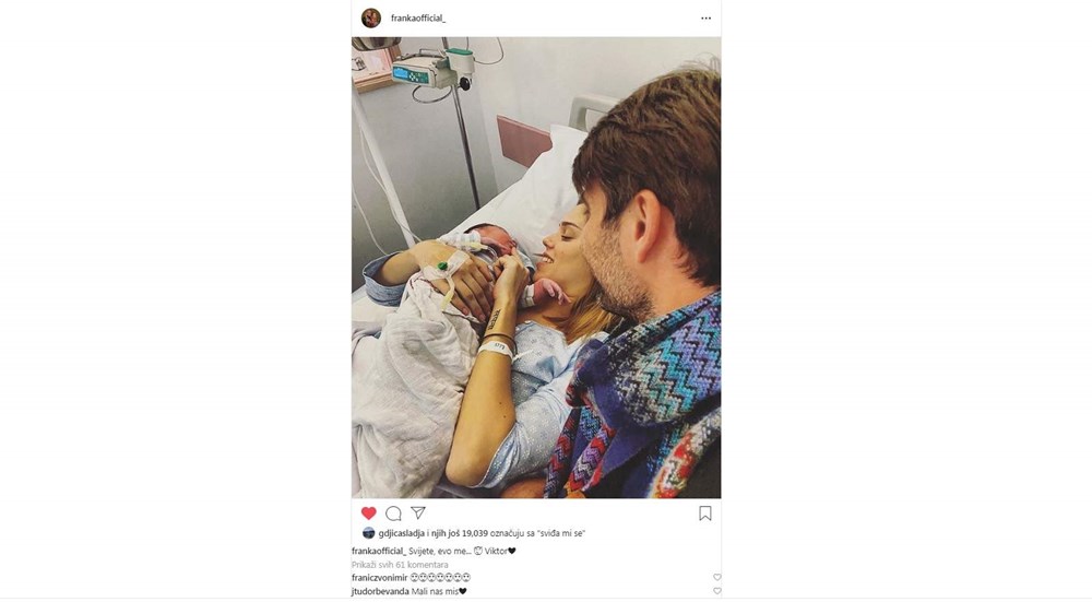 Franka i Vedran sa sinom Viktorom (Foto: Instagram)
