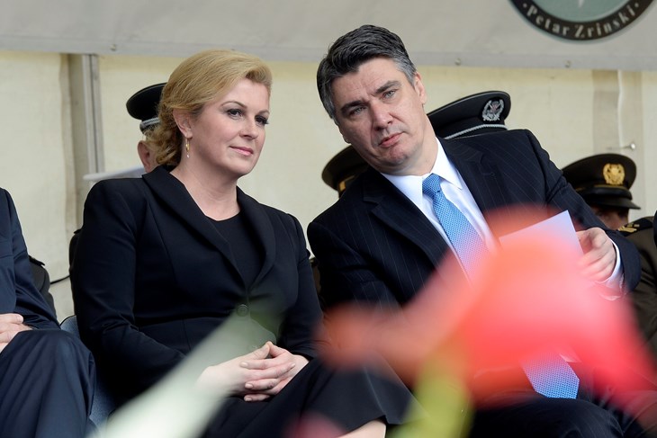 Kolinda Grabar-Kitarović i Zoran Milanović (Goran MEHKEK/CROPIX)