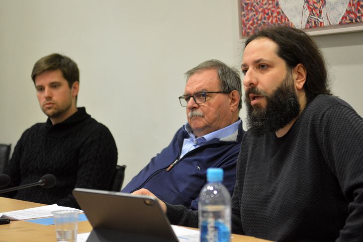 Nikola Tanković, dekan Giorgio Sinković i prodekan Darko Etinger (D. MEMEDOVIĆ)