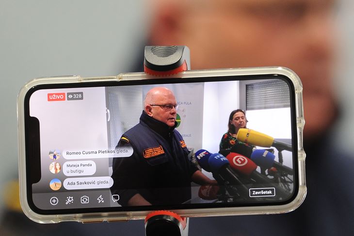 Dino Kozlevac, načelnik Stožera civilne zaštite Istarske županije (Milivoj MIJOŠEK)