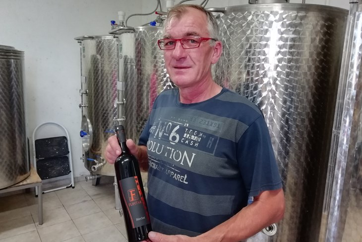 Valter Licul - predsjednik udruge vinara i vinogradara Labinštine (B. BIOČIĆ)