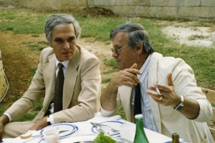 Prijatelji i suradnici - Renato Pernić i Branimir Paić 1989. u Rovinjskom Selu