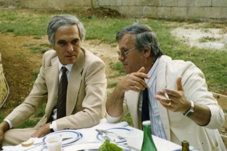 Prijatelji i suradnici - Renato Pernić i Branimir Paić 1989. u Rovinjskom Selu