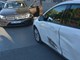 PULA, 07.05.2020. - CRNO, PROMETNA NEZGODA, KRANJCEVICEVA-RADICEVA,
MERCEDES I FORD FOCUS, 
(sunce zabljesnulo vozaca Mercedesa)
Snimio Neven LAZAREVIC
