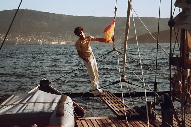 Alvaro Macchi u plovidbi pred Azurnom obalom