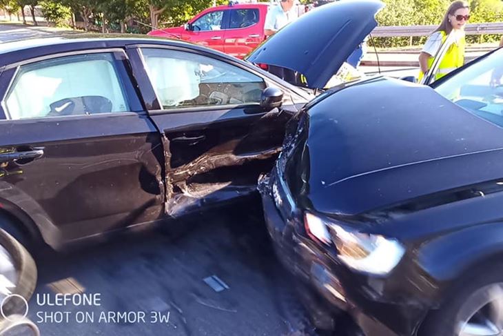 Prometna nesreća u Rovinjskom selu (Foto JVP Rovinj)