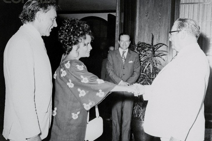 Richard Burton, Elizabeth Taylor i Tito na Brijunima 1971.