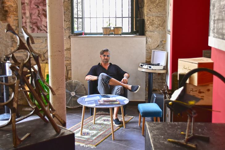 Vedran Šilipetar u galeriji Hermana (Duško MARUŠIĆ ČIČI)