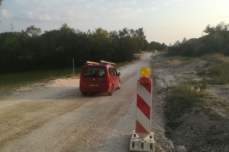Buduće raskrižje obilaznice i lokalne ceste Lindar - Žminj (Anđelo DAGOSTIN)