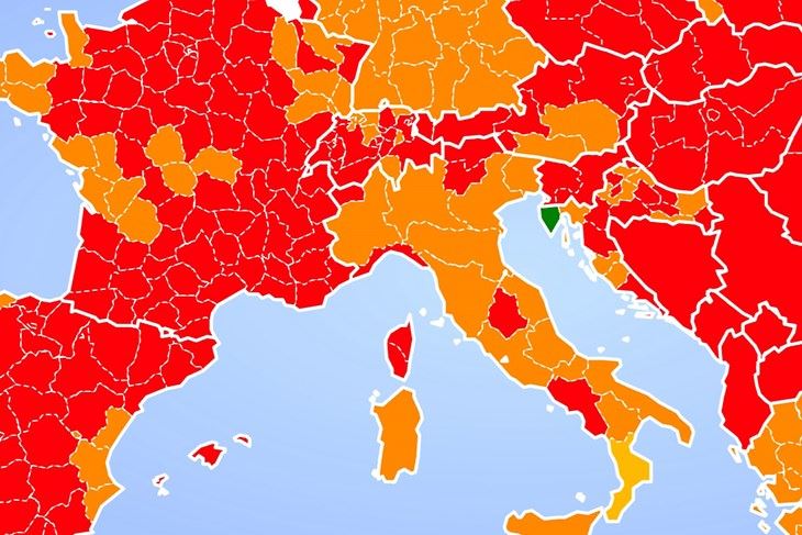 korona mapa