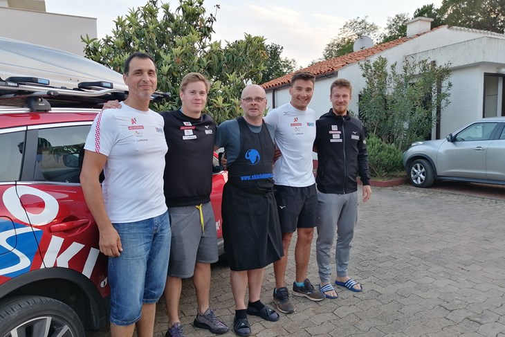 Puljanin Zoran Pršo, Filip Zubčić, Mario Mamić, Istok Rodeš i Matko Vicić u Červar Portu (snimio Cristian Bruno GALIĆ)