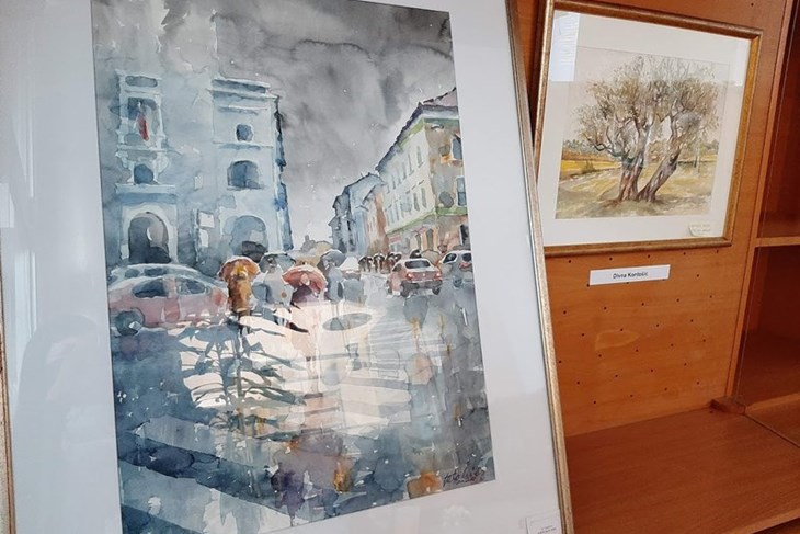 Dio izloženih radova članova MedulinArta
