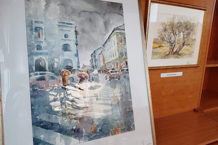 Dio izloženih radova članova MedulinArta