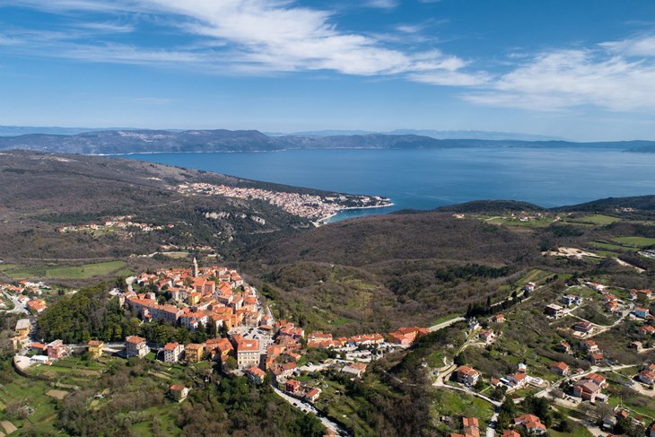 Panorama Labina i Rapca