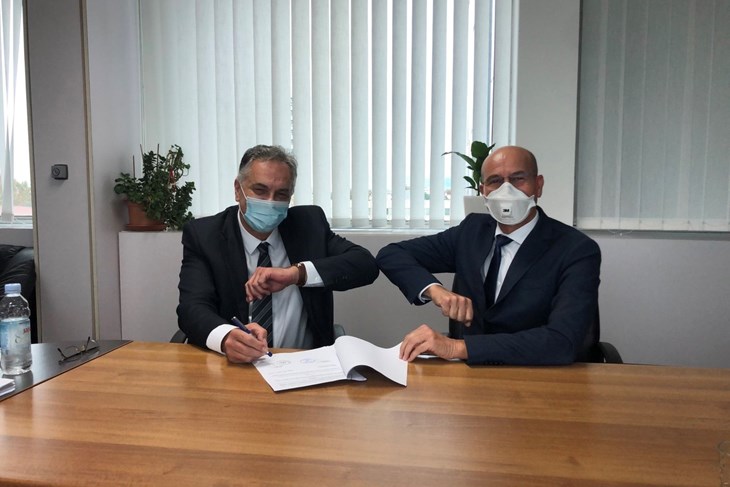 Direktor APN-a Dragan Hristov i gradonačelnik Umaga Vili Bassanese
