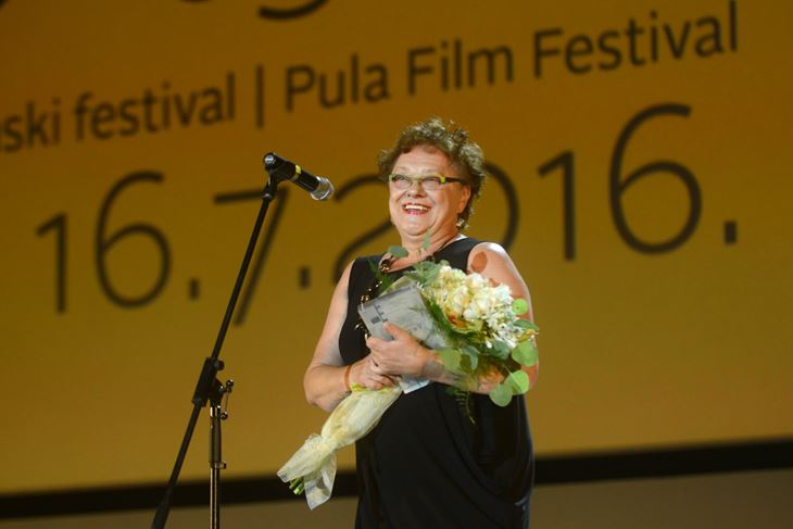 Vera Zima na Pula film festivalu 2016. godine (Snimio Dejan Štifanić)