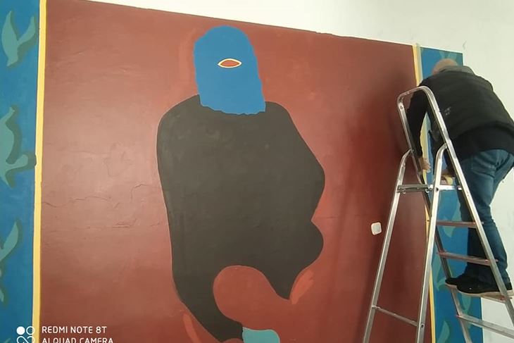 Mural "Ecce hommo", autor Robert Pauletta, 2020.