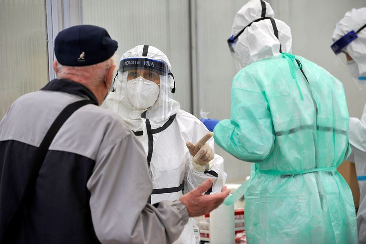 z2410k13.jpg Zagreb, 24.10.2020 (novosti) - na Velesajmu otvoren novi punkt za drive-in testiranje na koronavirus.foto Davor Kovacevicnovosti