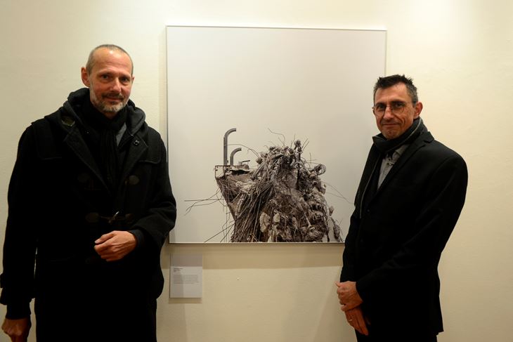 Kustosi Richard Edelsbrunner i Gerhard Gross na otvaranju izložbe u Makini (D. ŠTIFANIĆ)