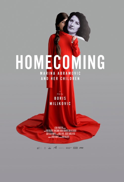 Plakat filma "Povratak kući - Marina Abramović i njezina djeca"